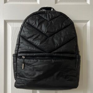Athleta quilted laptop backpack